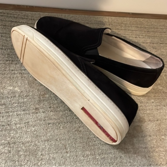 Prada Women’s Slip-on Sneakers Black Suede Size 8 (EU38) - Picture 3 of 7